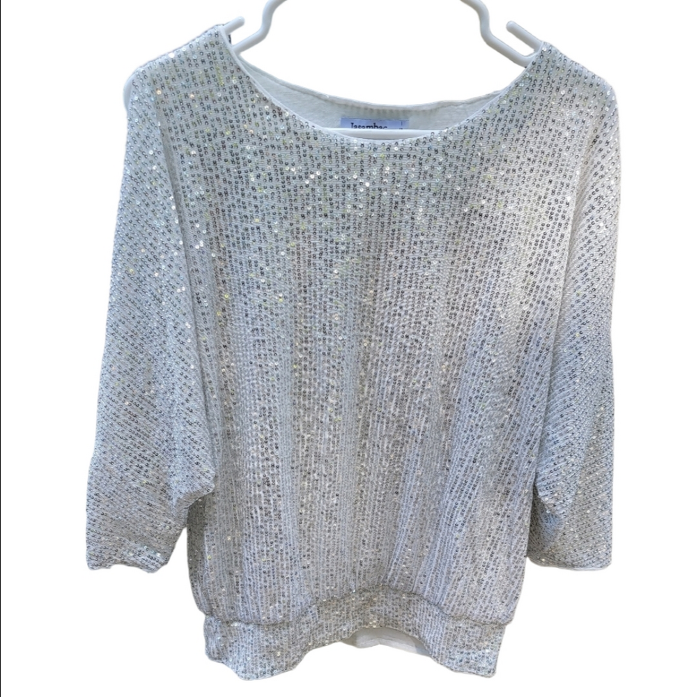 Jasambac Women's Sequin Tunic Blouse - Small